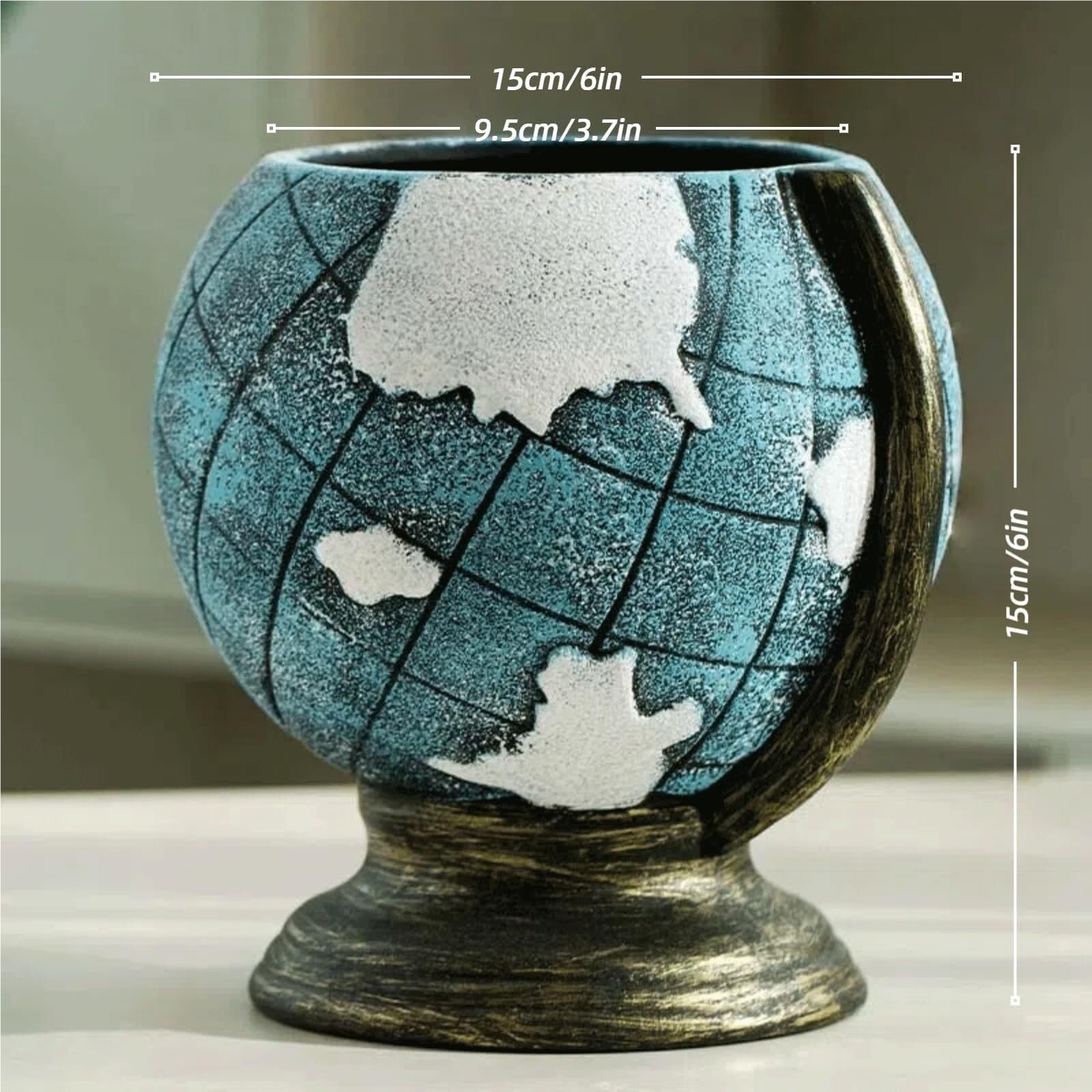 Doniczki ceramiczne 6 cali z drenażem do wnętrz, kształt balonu prezenty dla miłośników roślin
