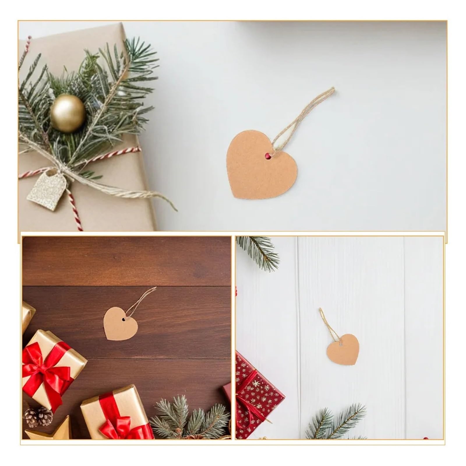 Preisschilder mit Schnur, herzförmig, blanko, mit Schnur, für Hochzeit, Geburtstag, Party, Gastgeschenke und Bastelarbeiten, Dekorationen, Papier für Kleidung, Schmuck, blanko, Warenmarkierung, 500