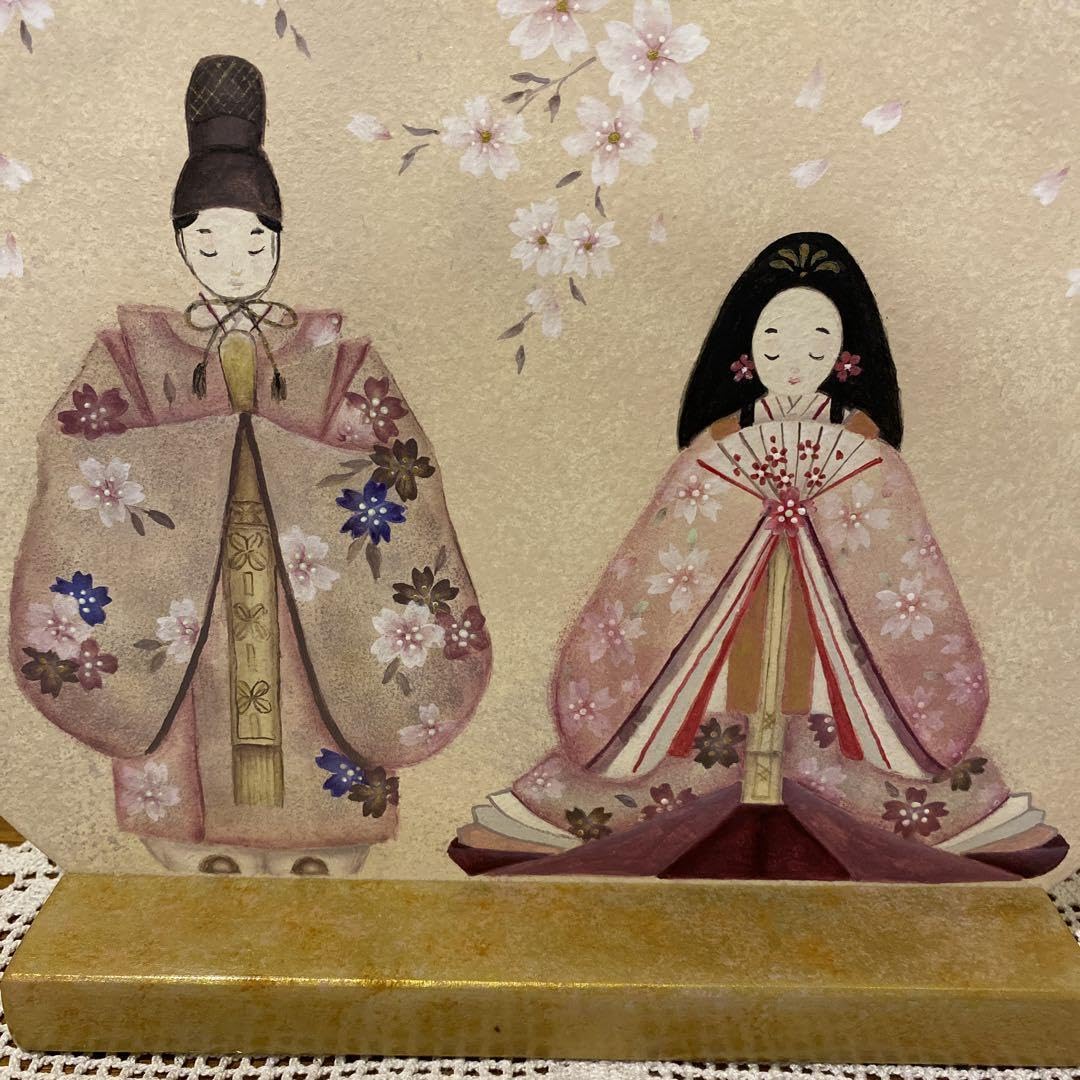 ひな祭り人形トールペイント ✳︎受注製作✳︎トールペイント 雛人形(立ち雛) - NARANTO'S