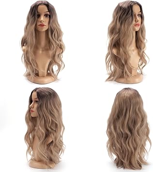 BERRYLION 613 Blonde Wigs for Women|Synthetic Curly Wigs for Black Women&White women|Ombre Wig for Daily Use