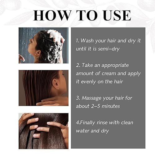 Miniatura 5 de Vikada - Mascarilla de colágeno para el cabello, tratamiento mágico nutritivo Vikada, 5 segundos para restaurar el cabello suave, 2.7 fl oz, crema