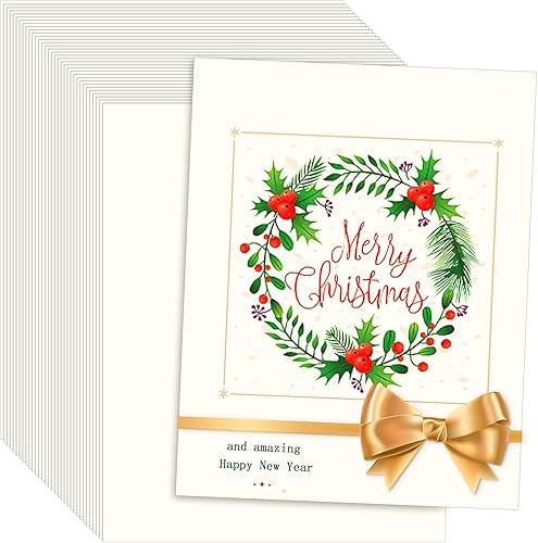 FSWCCK Cartulina de 8.5 x 11 pulgadas, papel brillante crema, 100 hojas de tapa pesada para invitaciones, certificados y manualidades de bricolaje