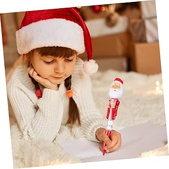 Amazon.co.jp: Lurrose 2個クリスマス サンタクロース形状ボールペン