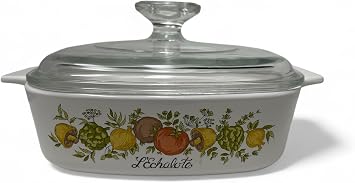 Corning Ware A-1-B 1-quart LEchalote Spice of Life Corningware Bake Dish