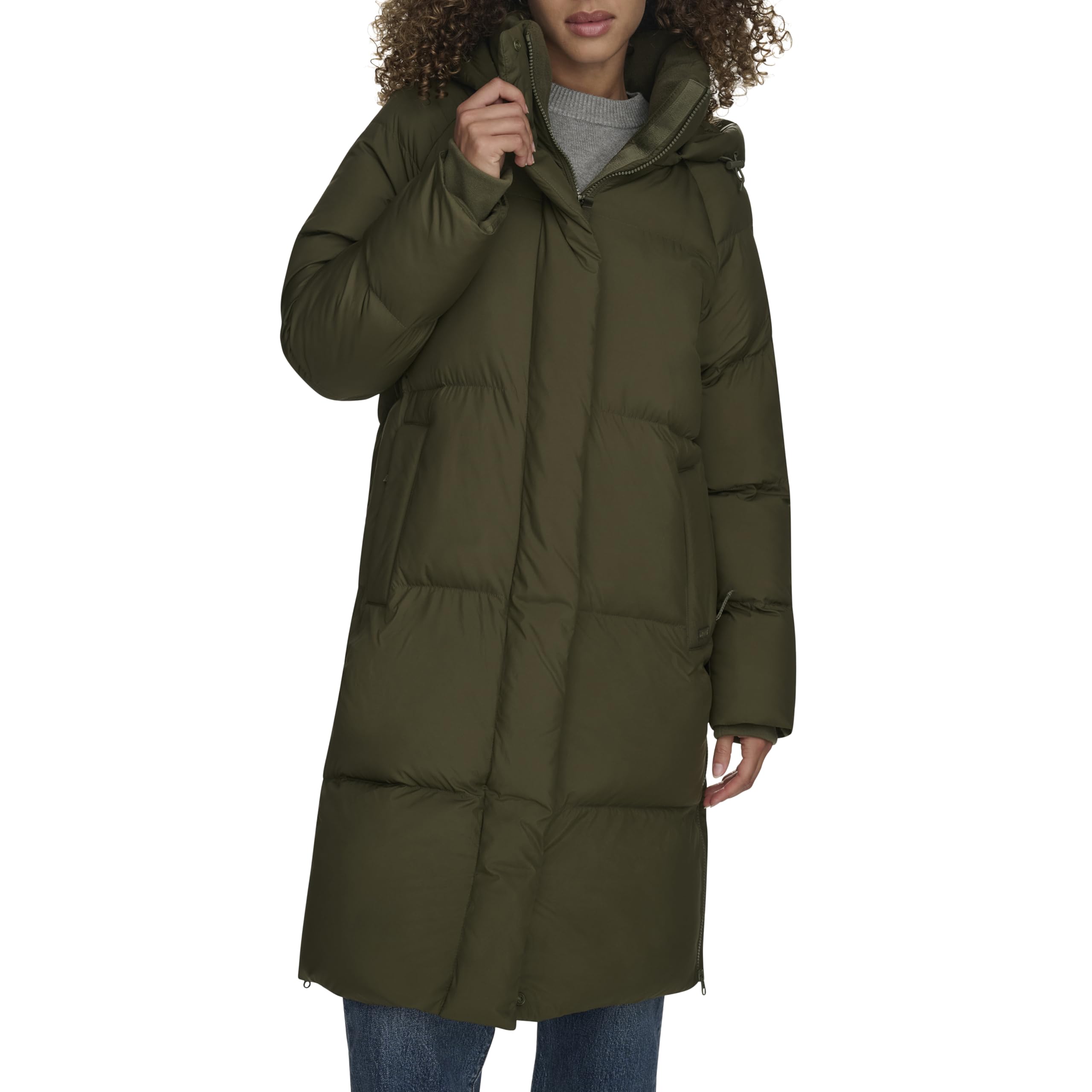 Levi's Women's Cloud Puff Hooded Midlength Puffer Jacket