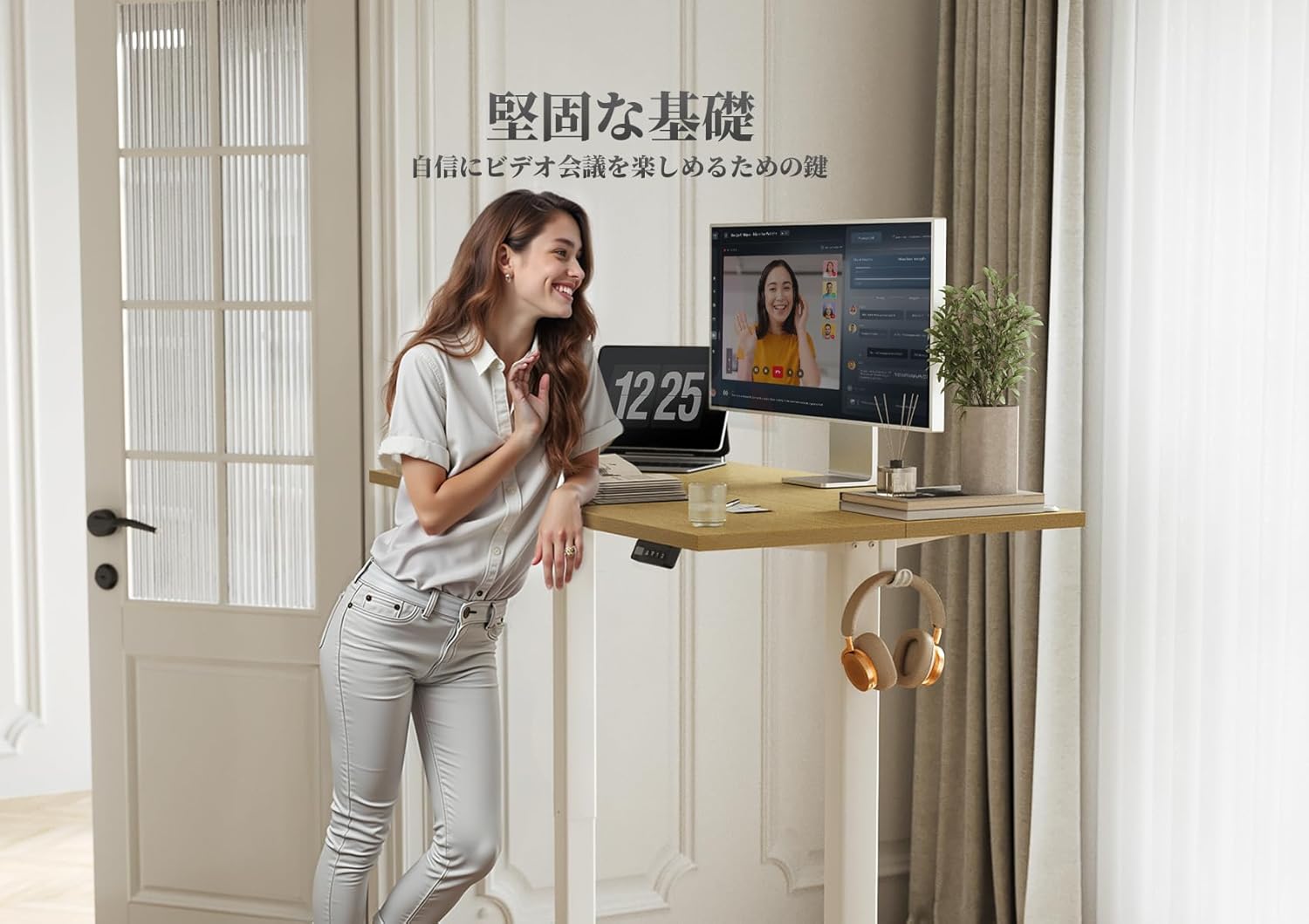 Claiks 昇降デスク 初心者向け スタンディングデスク 電動 パソコン Claiks 昇降デスク 初心者向け スタンディングデスク 電動 パソコン