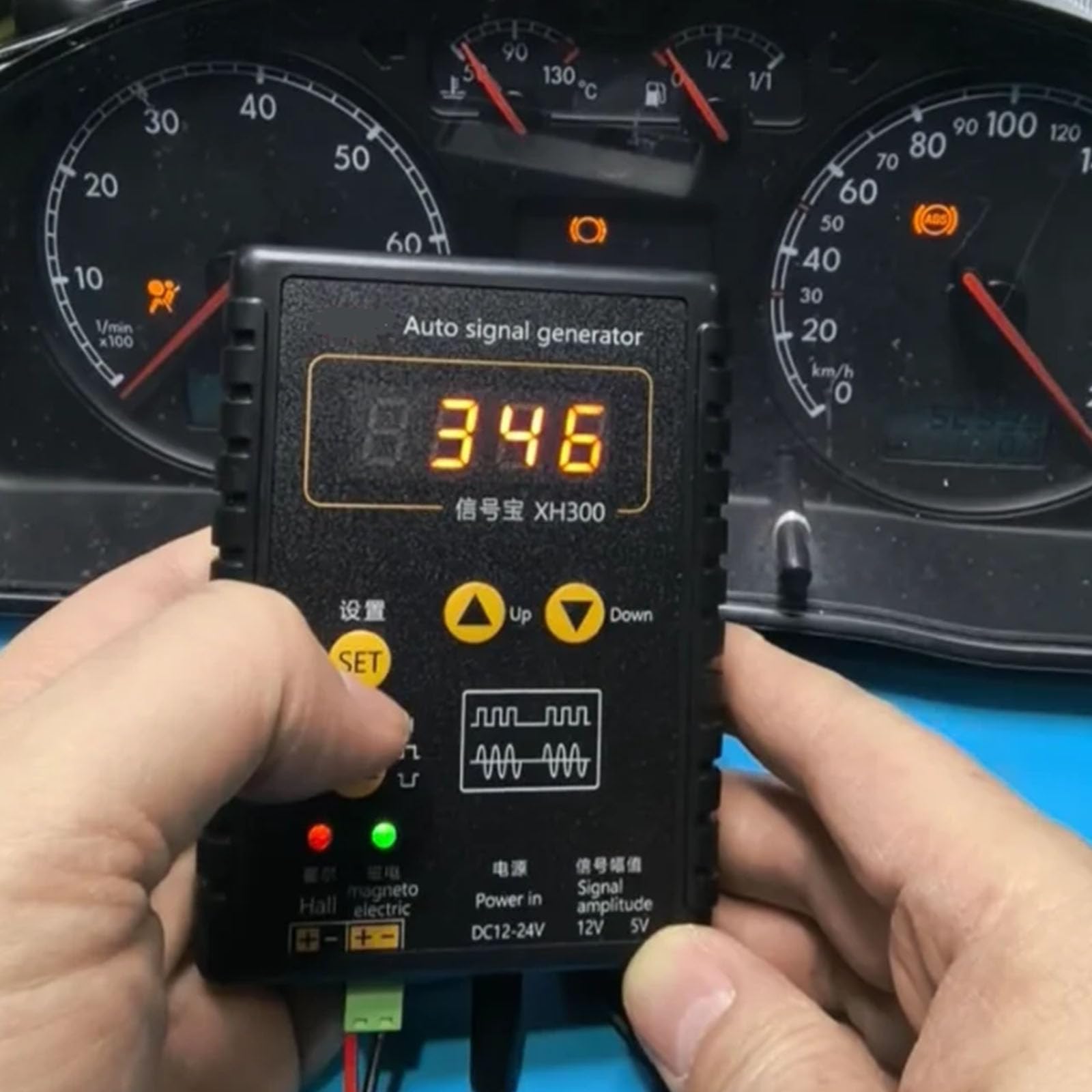 Generador de señales automotrices Hall Sensores simuladores con sensores de cigüeñal de frecuencia ajustable para diagnóstico de motor, dispositivo ajustable de frecuencia