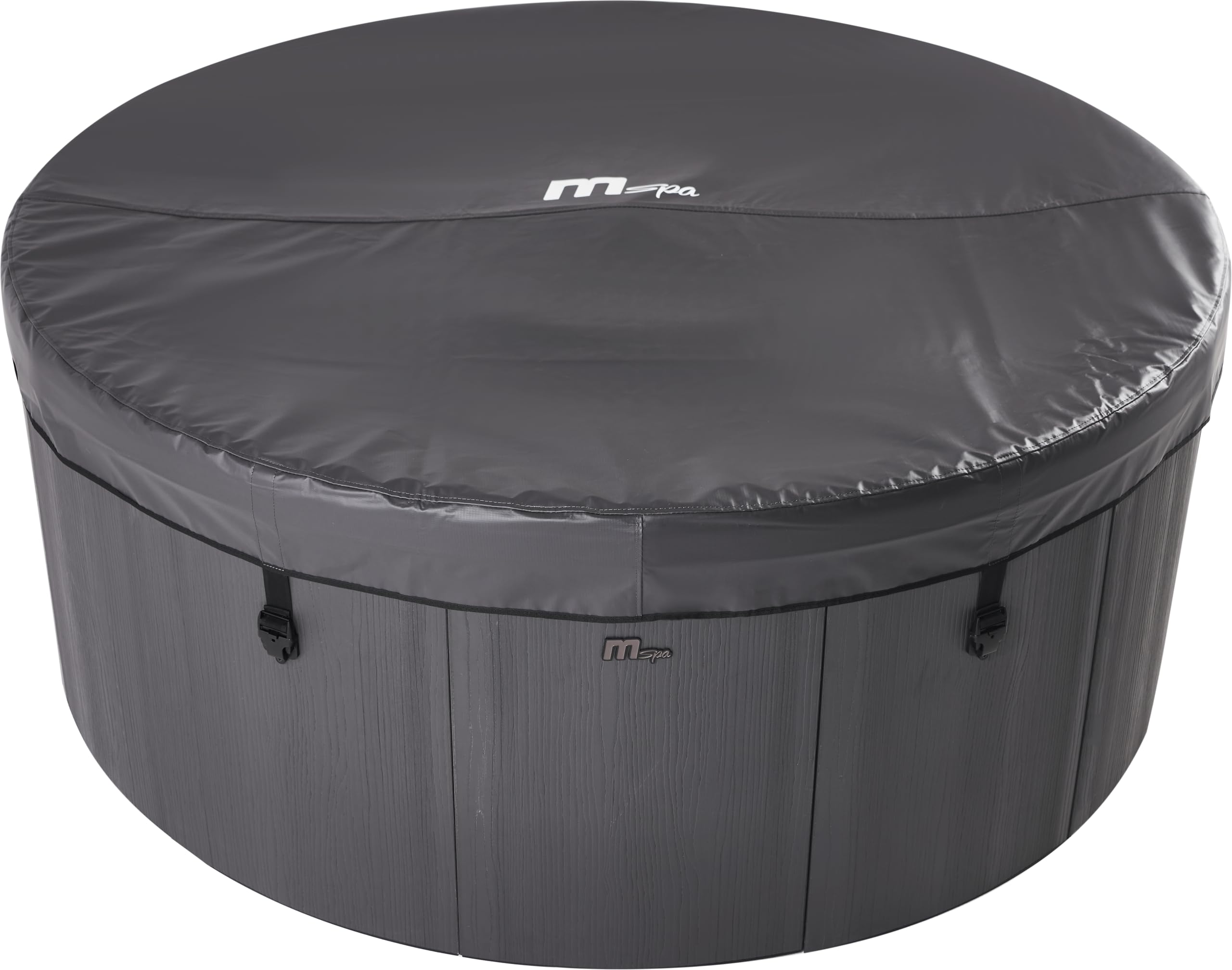 MSpa Whirlpool Denver 180 x 180 x 70 cm - Gonflable pour 6 Personnes avec 130 Jets d'air & 8 Jets d'hydromassage, éclairage LED, Chauffage PTC jusqu'à 40°C, désinfection UVC, Rhino Tech 6