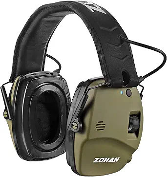 ZOHAN 035 Bluetooth 5.0 Shooting Ear Protection Earmuff, Active Noise Canceling, Hearing Protection with Sound Amplification