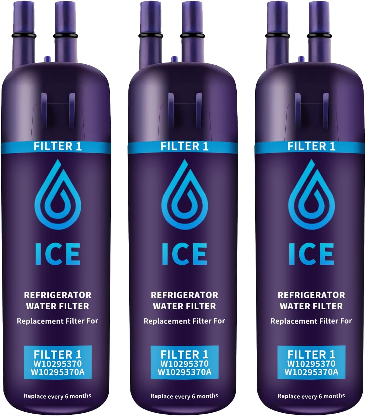 3 Pack W10295370a Refrigerator Water Filter Compatible with Whirlpool