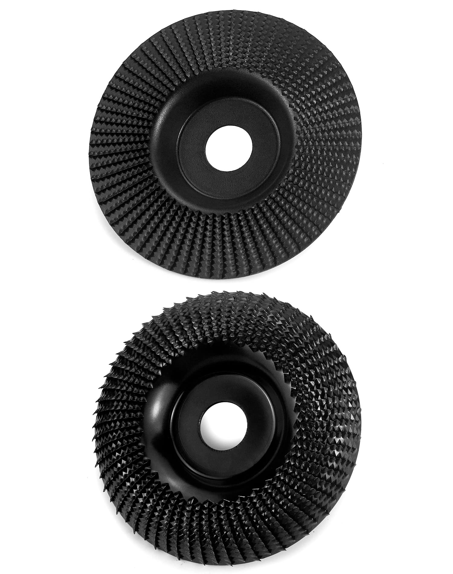 QWORK® 2 szt. frez do drewna tarcza tarnikowa Ø 125 mm x 22 mm, tarcza szlifierska do drewna, do materiałów niemetalicznych i nietwardych