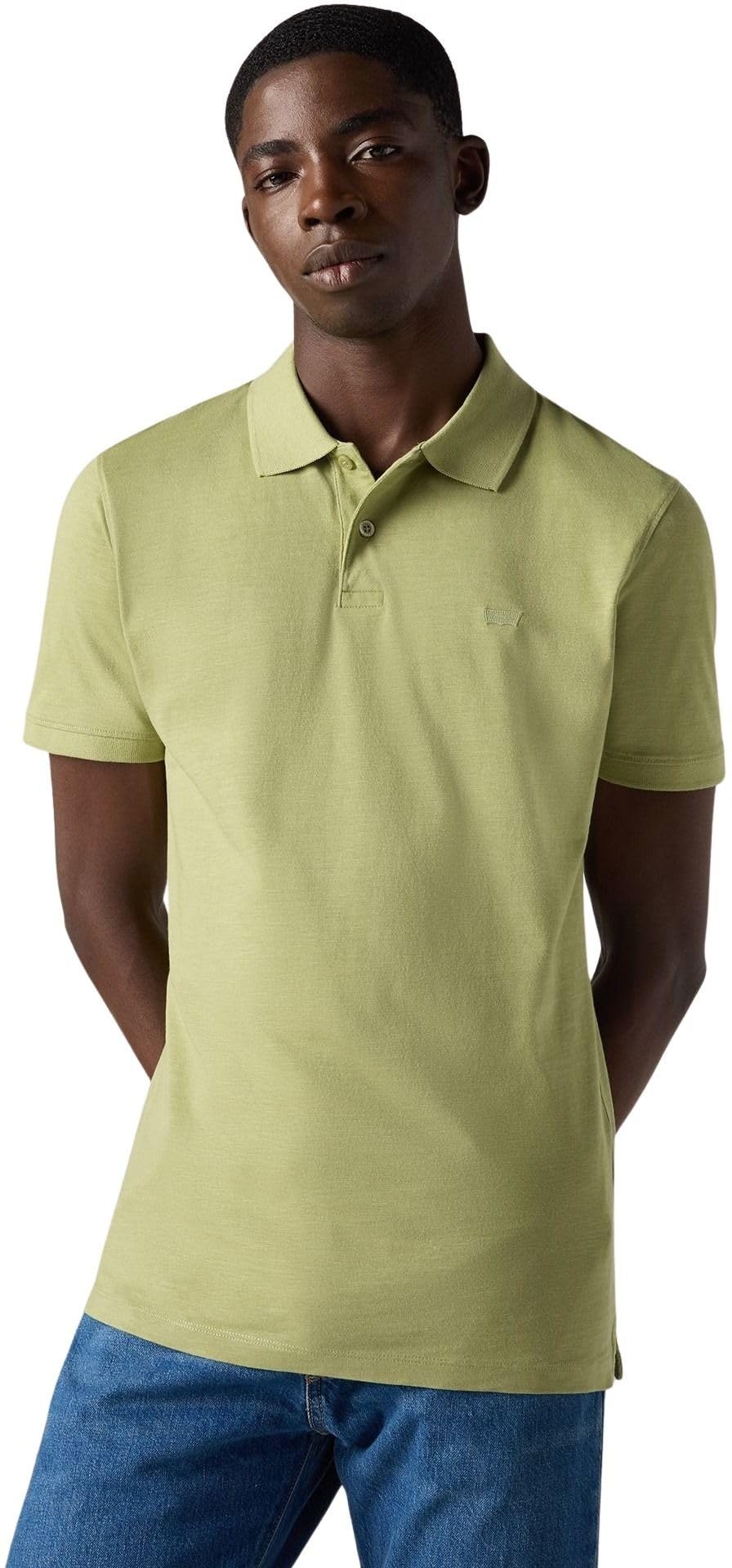 Levi's Uomo Maglietta Polo a Maniche Corte Housemark Parzialmente Elasticizzata, Slim Fit, Verde (Sage), L
