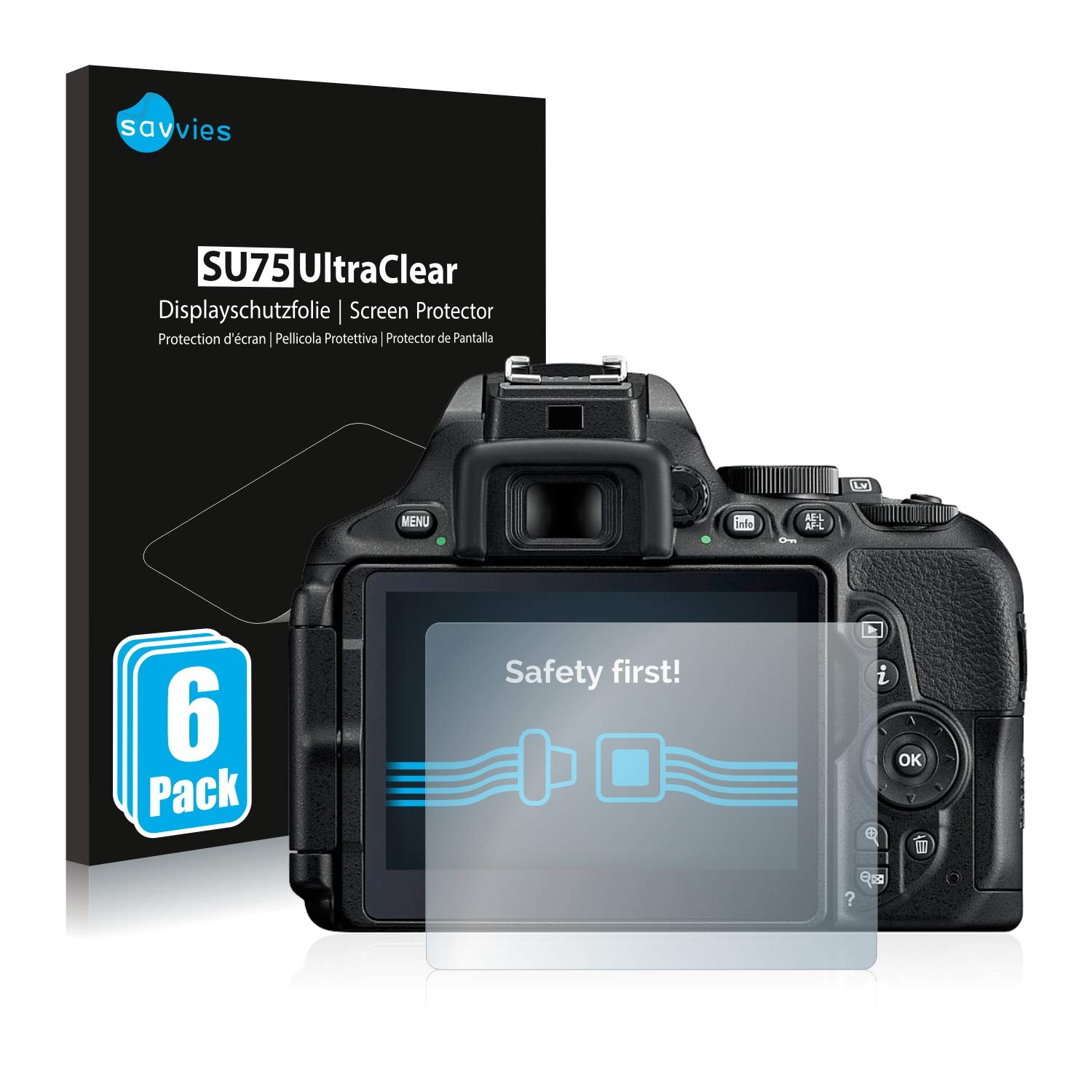 Savvies Pack Screen Protector Compatible With Nikon D5600