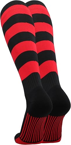Miniatura 10 de Hoop Rugby Socks with Stripes for Men Soccer Socks