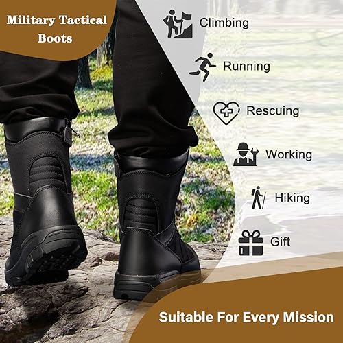 Miniatura 6 de Botas tácticas militares para hombre, botas de la jungla del ej