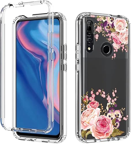 Miniatura 6 de Funda para Y9 Prime 2019/Honor 9X/P Smart Z con protector de pantalla de vidrio templado, cuerpo completo transparente con protección de diseño