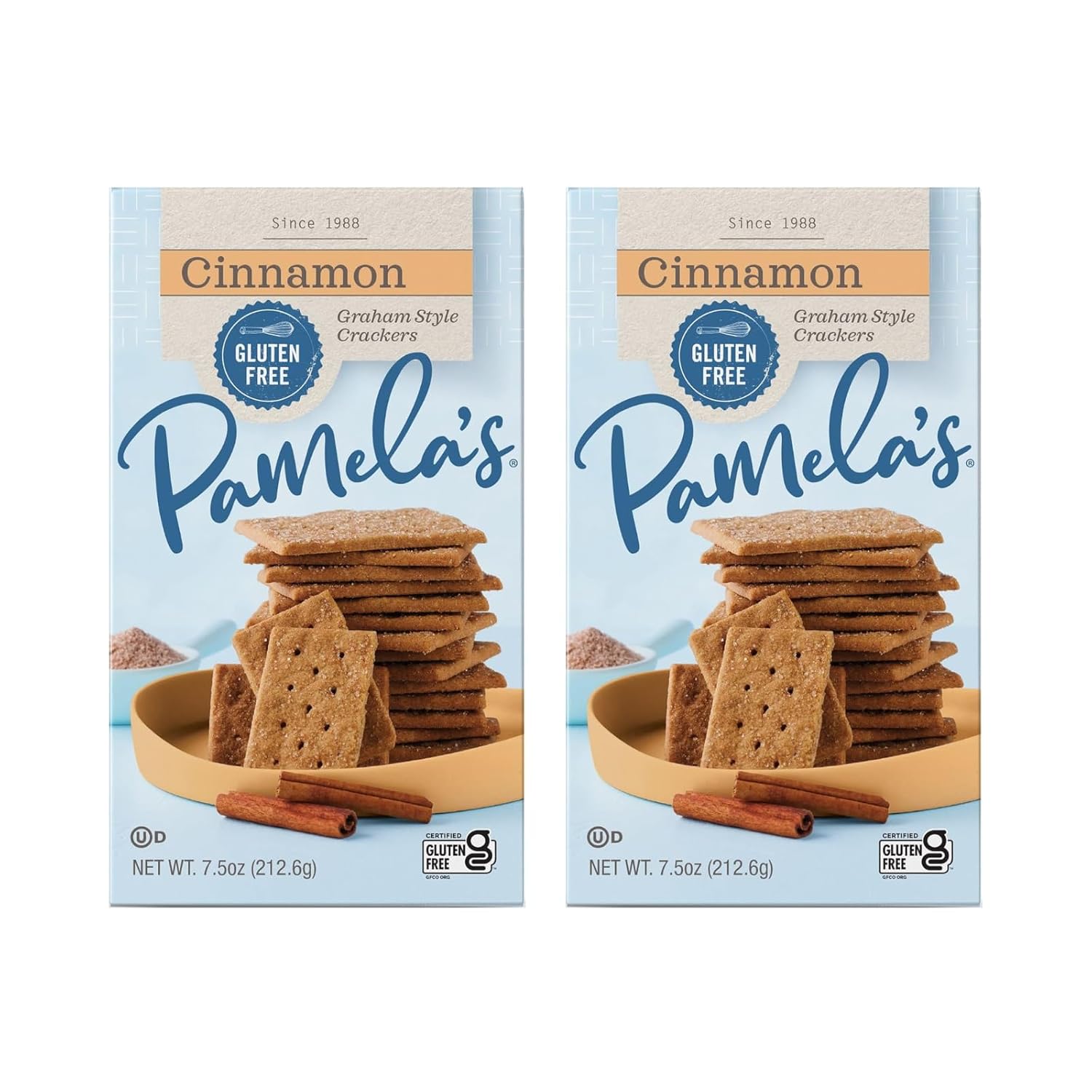 Pamela’s Graham Crackers, Honey, Gluten-Free, 7.5 oz. (Pack of 3)