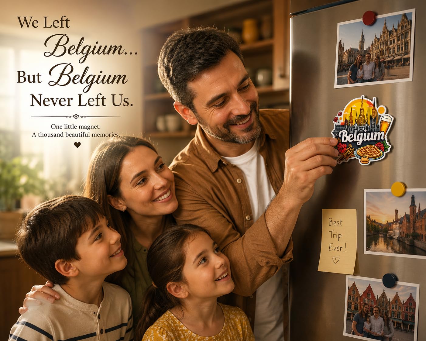 Belgium Fridge Magnet - Authentic Souvenir Gift -8 Belgium Fridge Magnet - Authentic Souvenir Gift -8