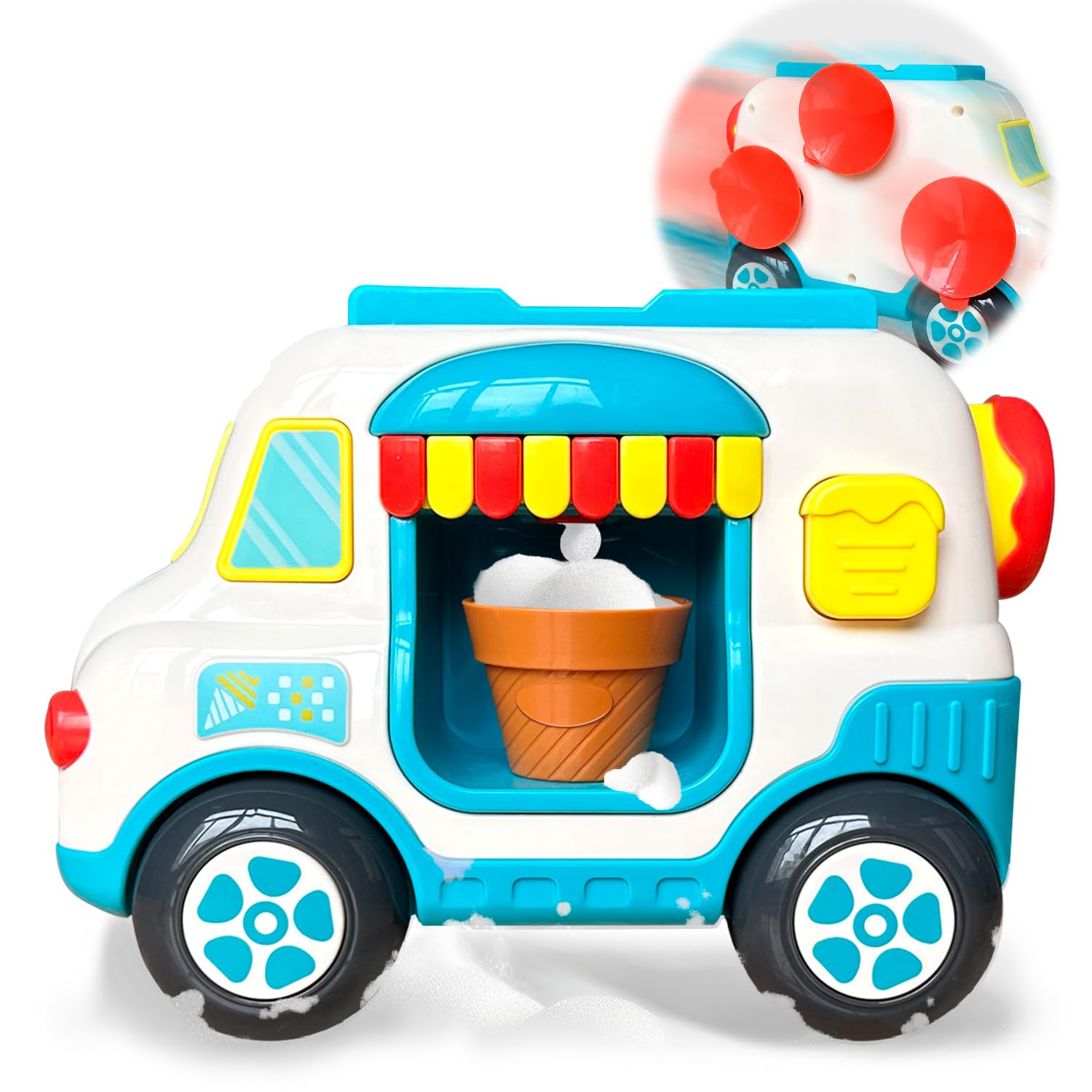 Amazon.com: PSXTCU Baby Bubble Bath Toys for Kids Ages 4-8 ice Cream ...