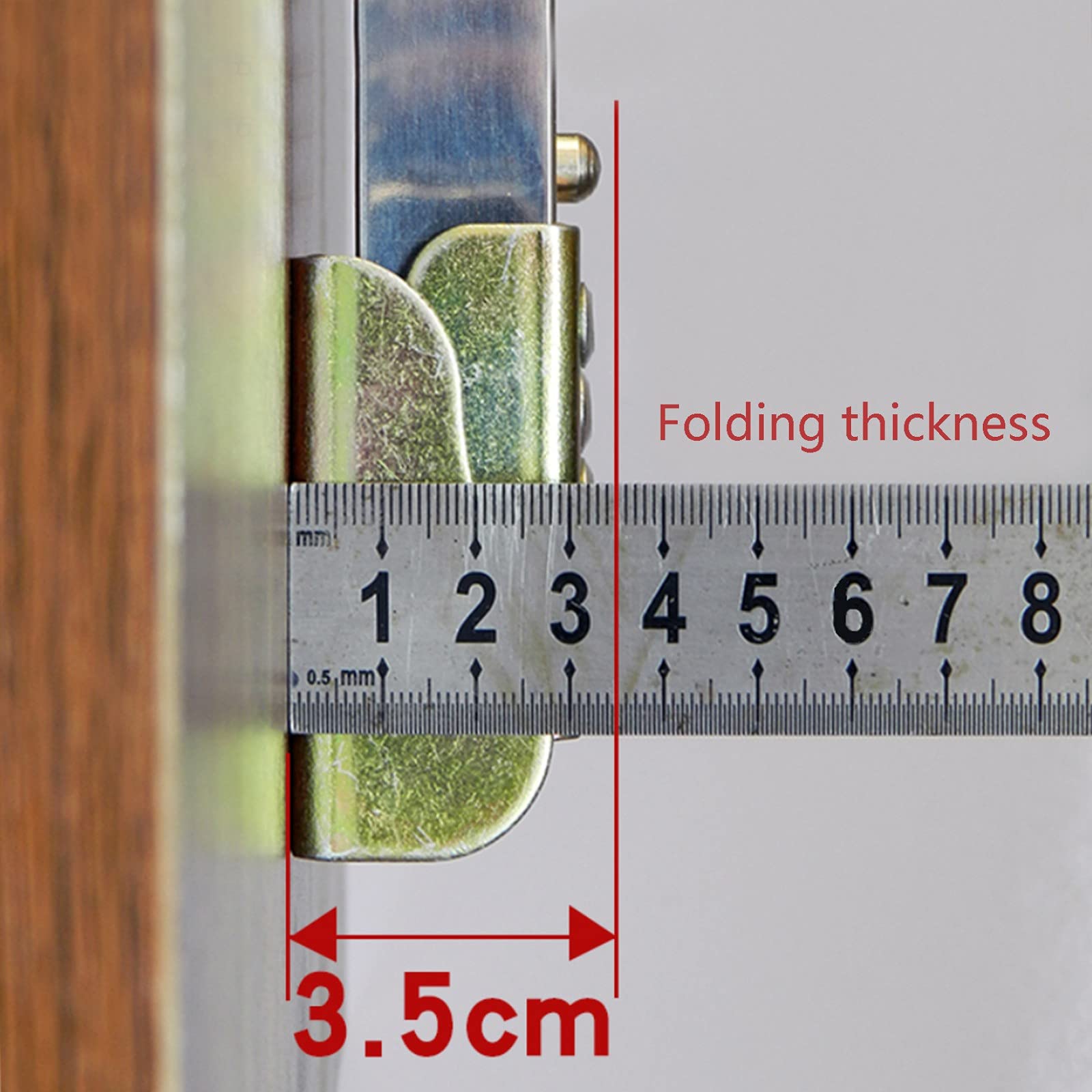 1 pieza Pata Extensibles de Mesa,Patas de Soporte,Patas de Escritorio de Barra Telescópica Plegables,Ajustables Patas de Muebles de Acero Inoxidable,Altura opcional 50-130 cm(Size:95cm(37.5in))
