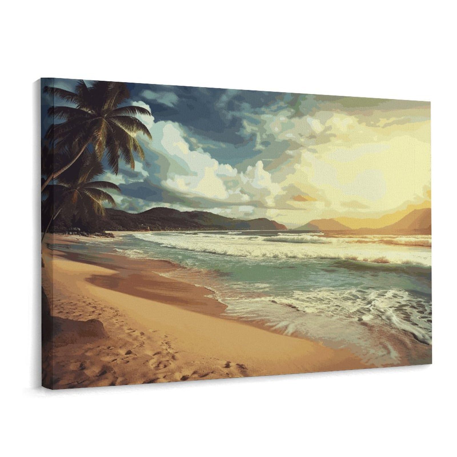 Toile murale lumineuse pour raviver un mur blanc de chambre ou salon - 8