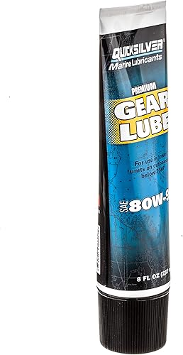 Vista 7 de Quicksilver by Mercury Marine 80W-90 Premium Gear Lube, motor marino, 9 onzas.