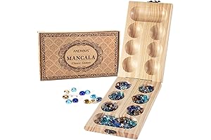 AMEROUS Wooden Mancala Board Game Set: A Timeless Classic for All
