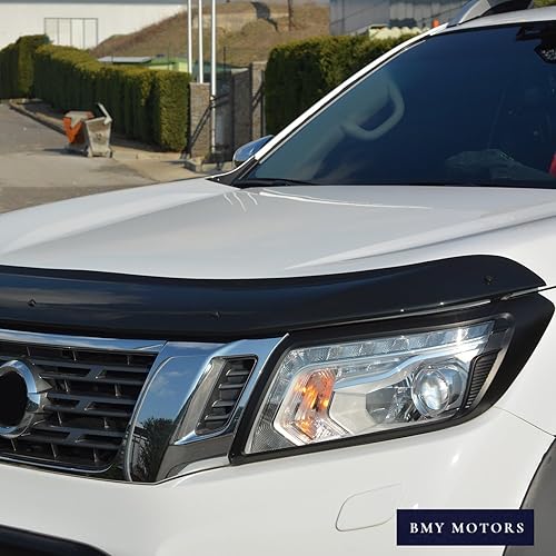 Miniatura 6 de BMY Deflector de capó/protector de insectos delantero compatible con Nissan Navara D23 2015-2025 Protector de capó | Partículas e insectos |