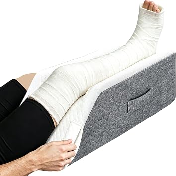 Leg Elevation Pillow for Swelling, Memory Foam Leg Wedge Pillow for Support, Breathable Orthopedic Recovery for Circulation, Ideal for Home Use