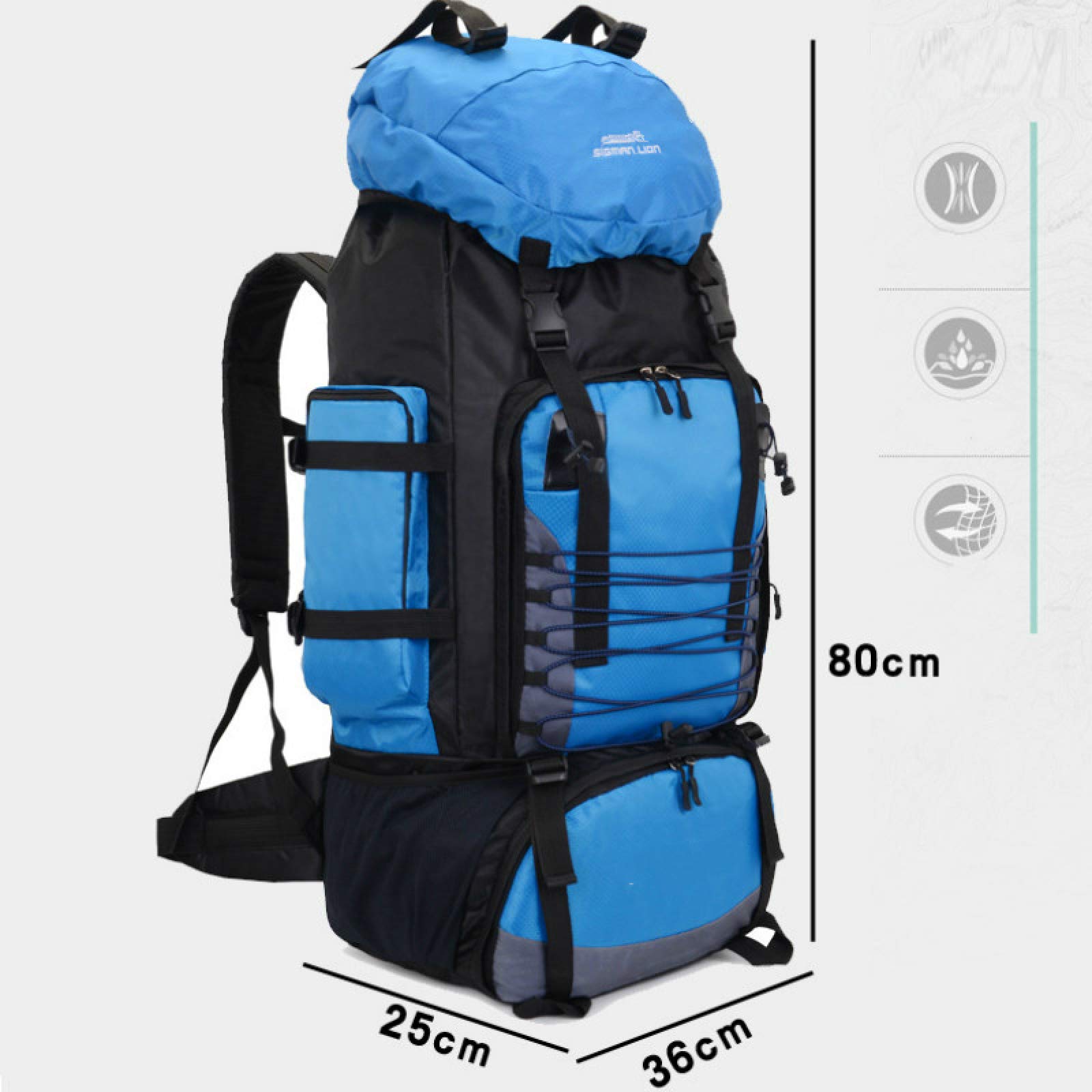 Kletterseilbeutel 30L - Baumkletter Rucksack Mit Drainage Für Outdoor