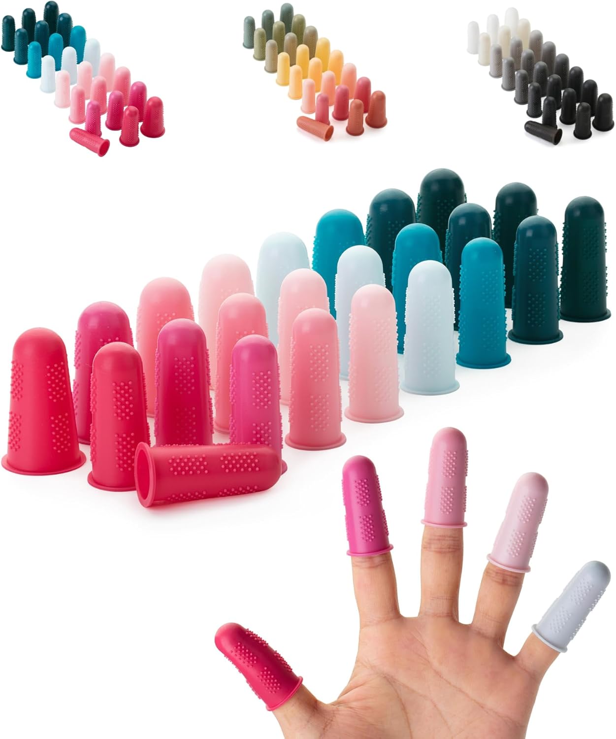 Mr. Pen- Hot Glue Gun Finger Protectors, 24 pcs, Silicone Finger Protectors, Rubber Fingers Tips, Rubber Finger Covers, Rubber Finger Tips Protector, Finger Gripper, Finger Grip, Finger Rubber Tips