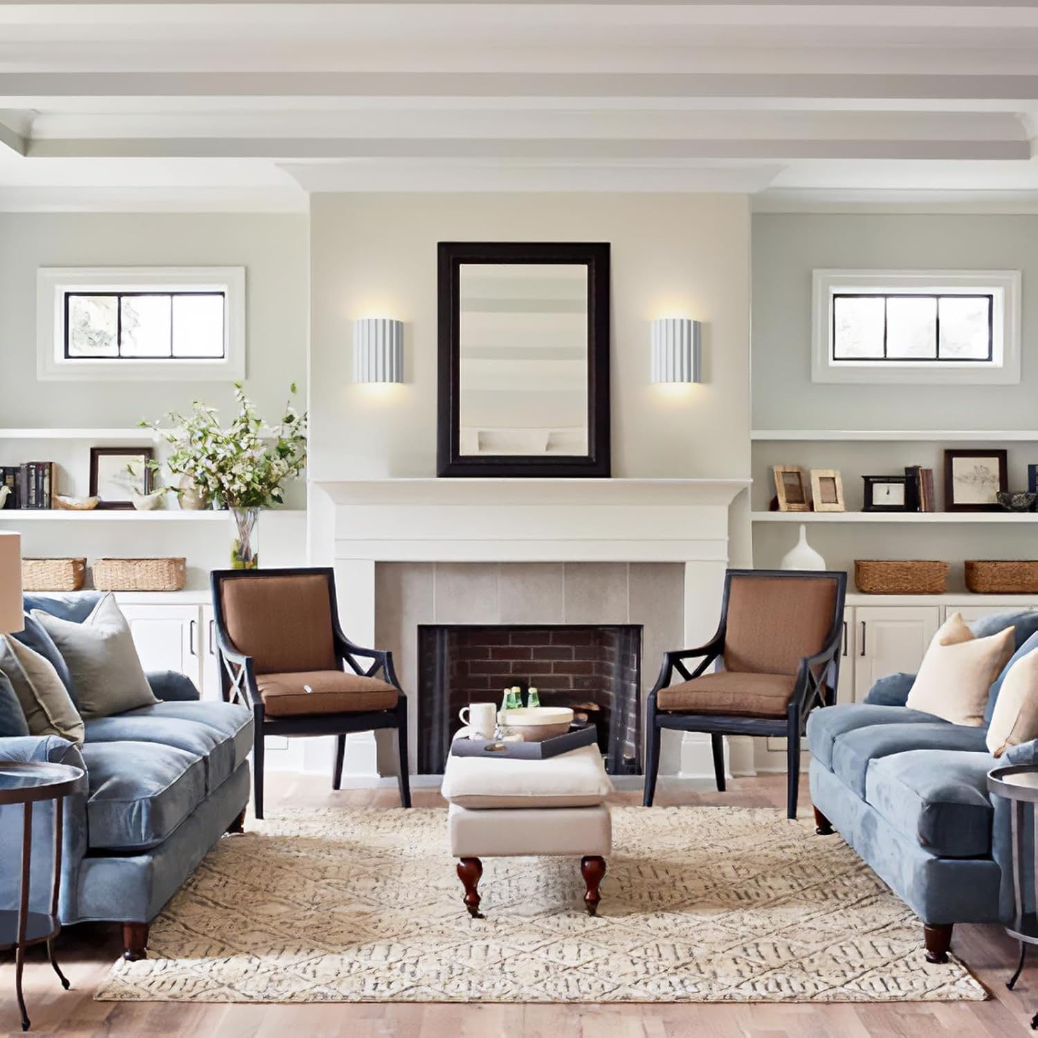 ZEROUNO Modern LED Wall Sconce Hardwired Indoor Wall Lights Up and Down Wall Mount Night Light Wall Lamp Fixture for Living Room Bedroom Hallway Corridor Conservatory Stairs (with G9 Bulbs)