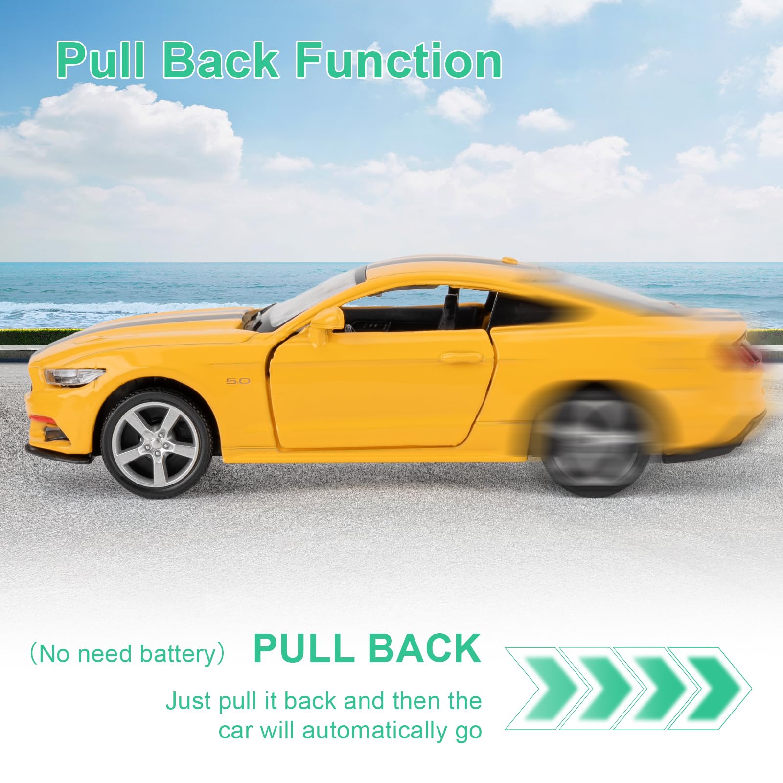 RMZ City Ford Mustang Car Model - Image 3