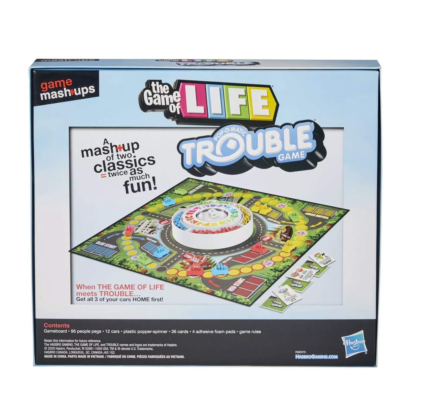 Amazon.com: Game Mashups - The Game of Life Trouble Game