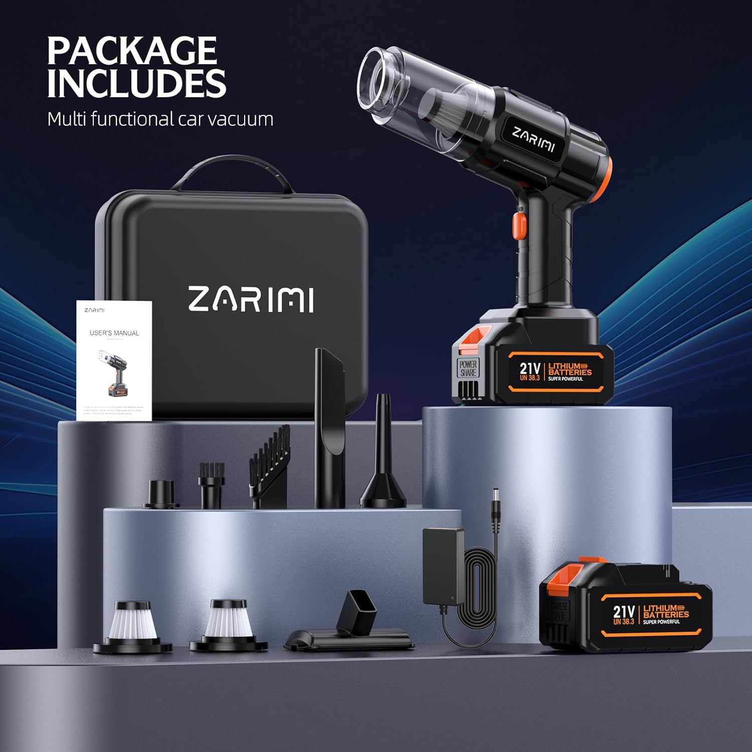 Powerful Cordless Handheld Vacuum: 6-in-1 Solution for Home, Car, and Pet Hair