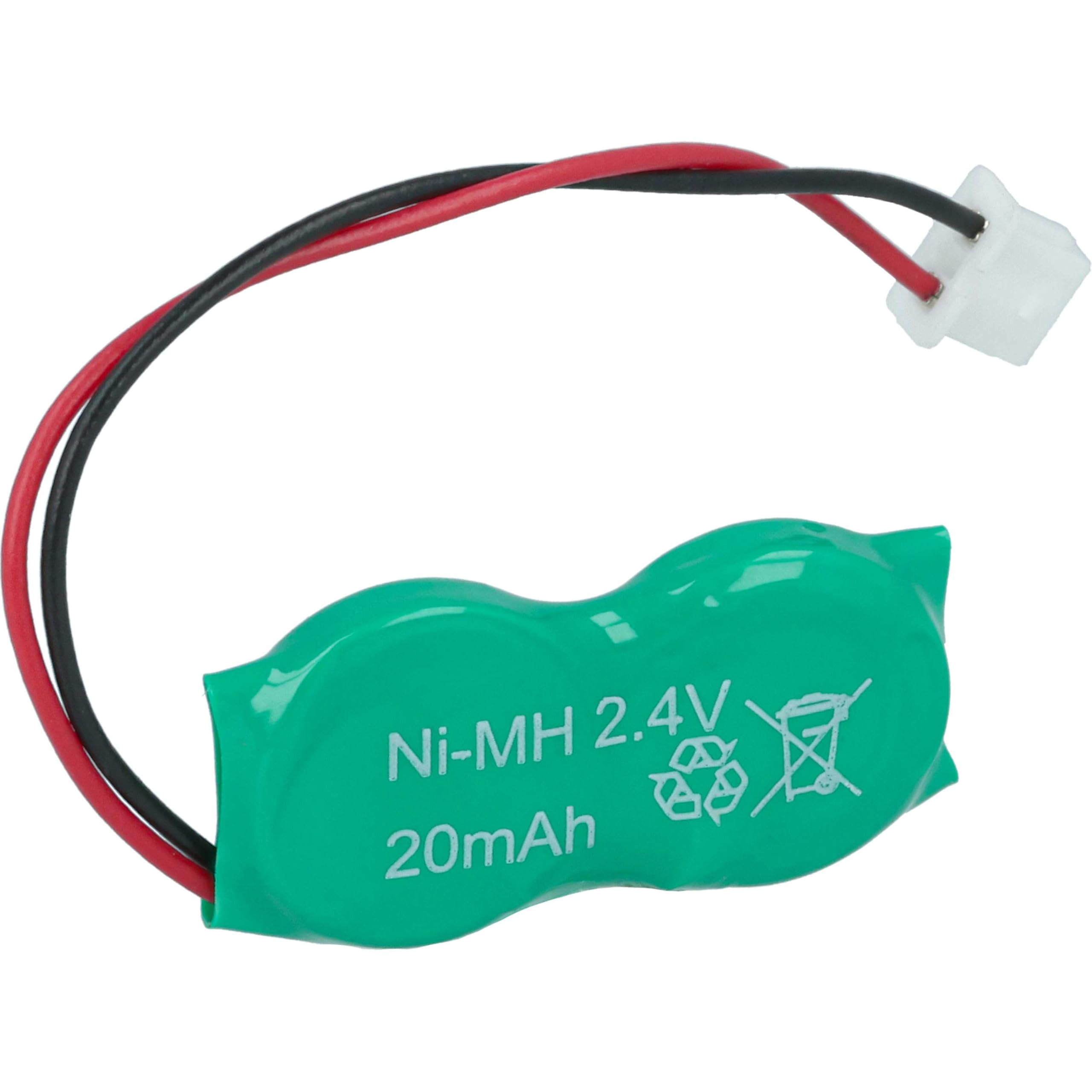 vhbw NI-MH Bios bateria 20 mAh (2,4 V) notebook laptop Toshiba Satellite P71035017110, P7105004119