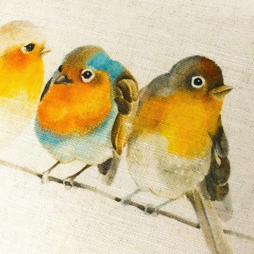 Miniatura 3 de KINGROSE Funda de almohada decorativa de lino de acuarela para dibujar a mano, funda de cojín rectangular para sofá, dormitorio, sillón, silla, 14 x