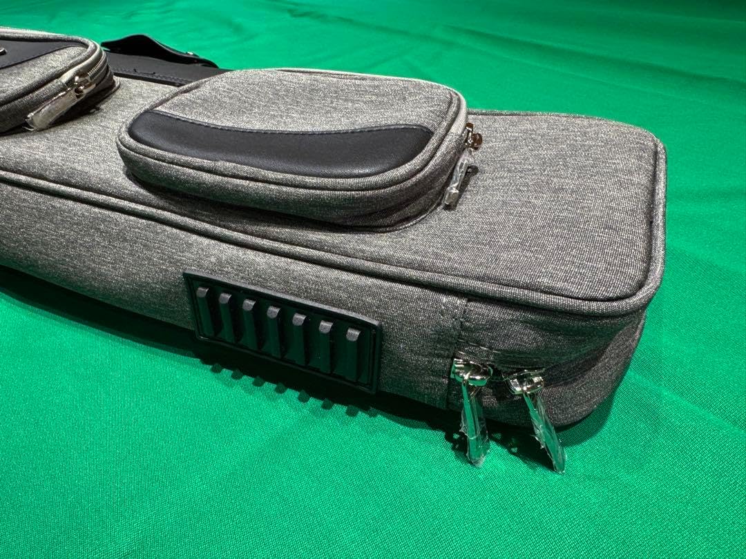 高級ビリヤードキューケース（4B×4S）リュックタイプ　新品　おすすめ品　グレー 高級ビリヤードキューケース（4B×4S） リュックタイプ 品 グレー