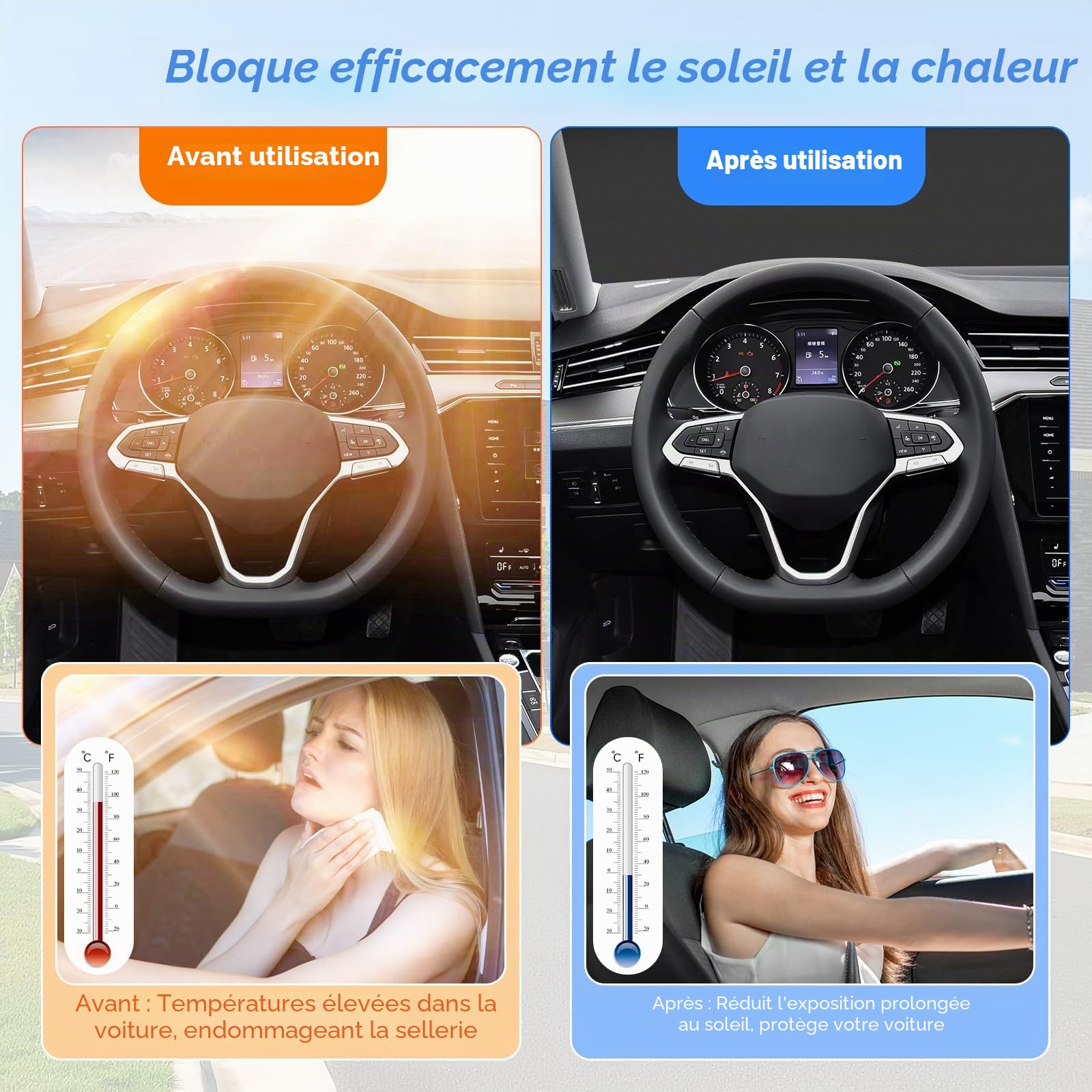 Demi Housse Voiture Ninonly 210D Universelle Demi Bache Voiture Exterieur Protection Toutes Saisons Contre la Pluie, la Poussière, Le Soleil et Les Feuilles Noire