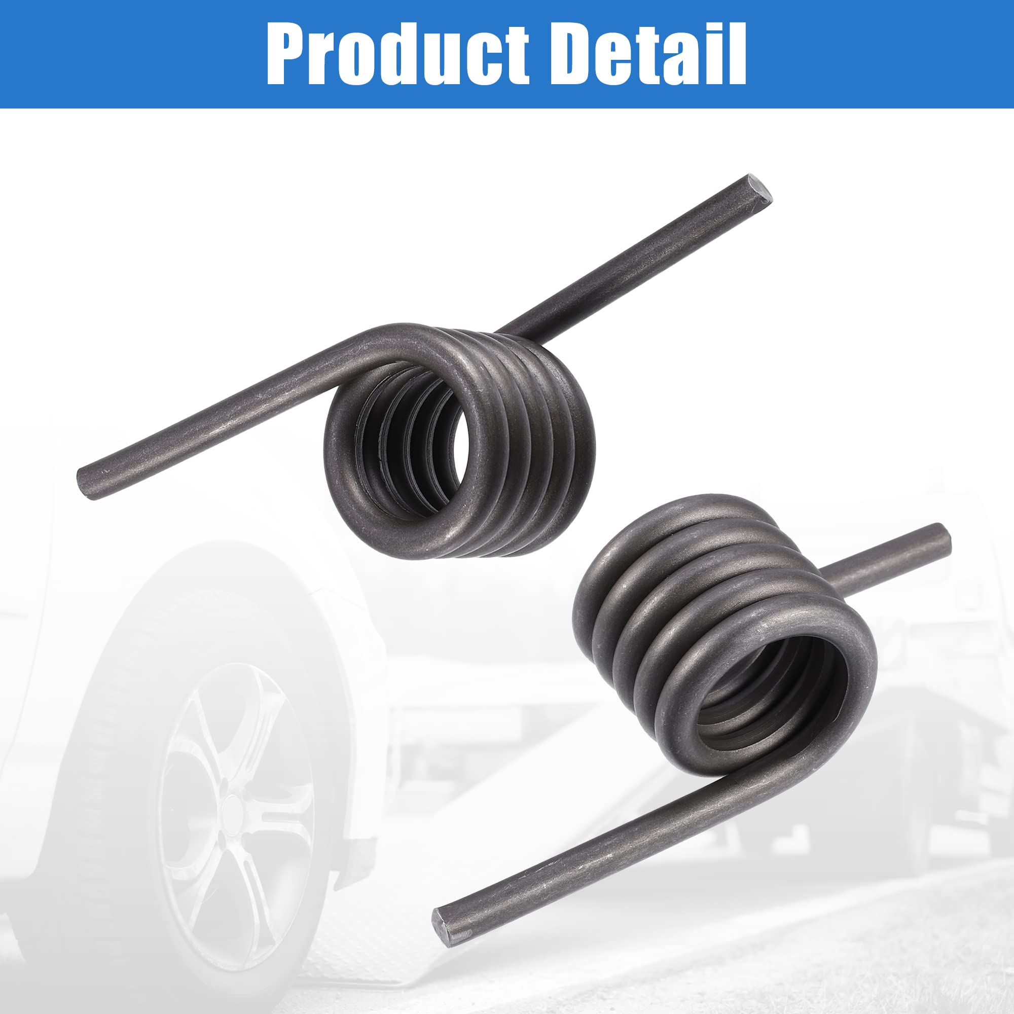 X AUTOHAUX 1 paire de ressorts hélicoïdaux de rampe de remorque pour voiture, ressorts de remorque de remplacement pour côté gauche et droit