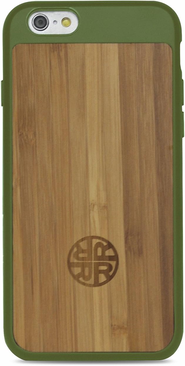 Reveal Extra Protective Bamboo Case- Compatible with iPhone 7/8 - Bamboo Cover with Silicon Shell for Protection & Durability - Stylish, Eco-Friendly Wood Design Shop (Bamboo/Green)