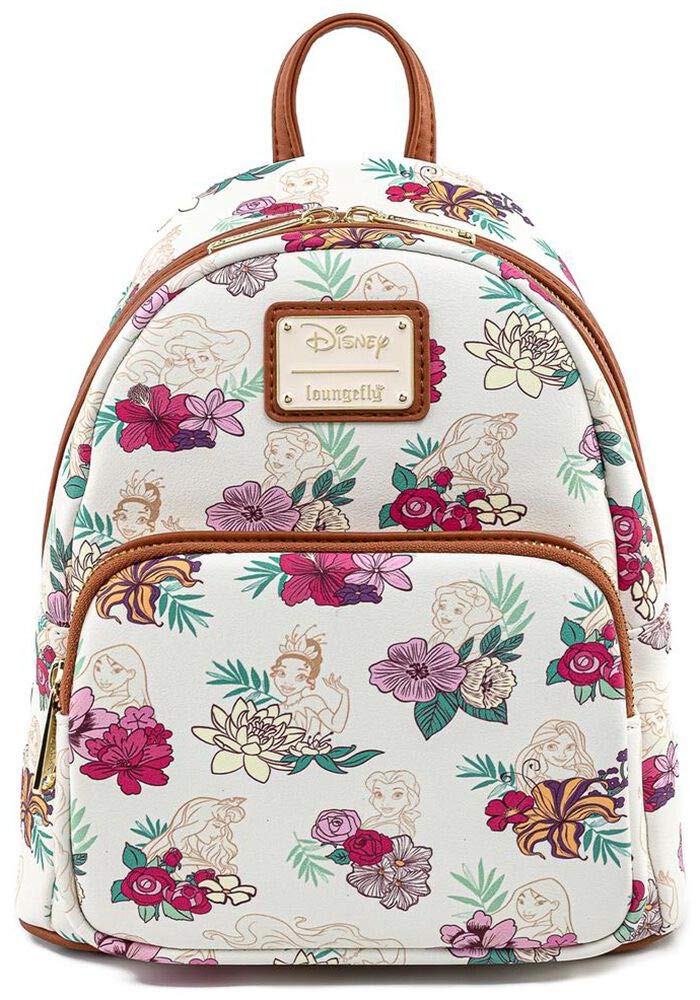 Amazon.com: Loungefly Disney Princesses Floral Print Faux