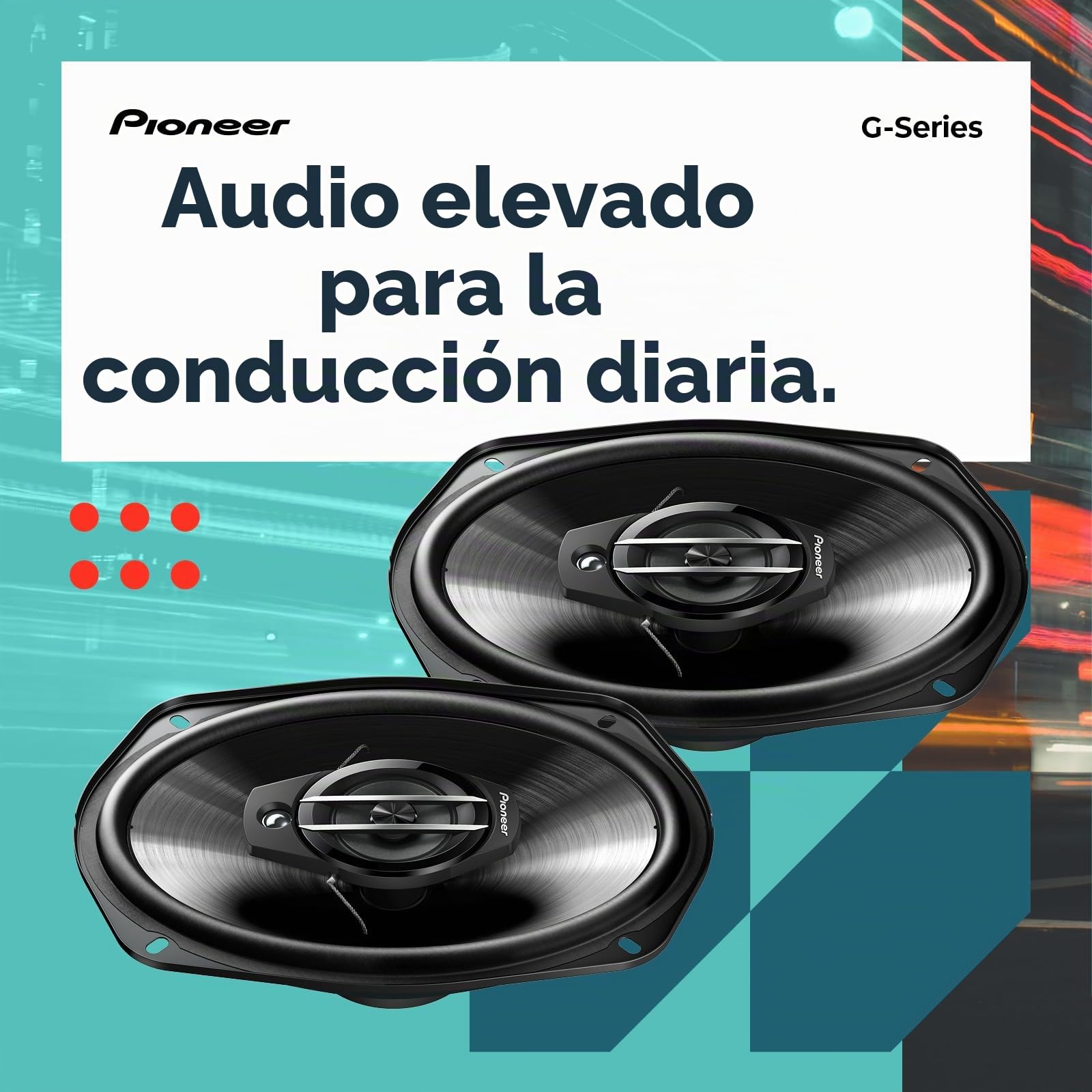 Pioneer TS-G6930F Alta voces, Negro, Talla Única