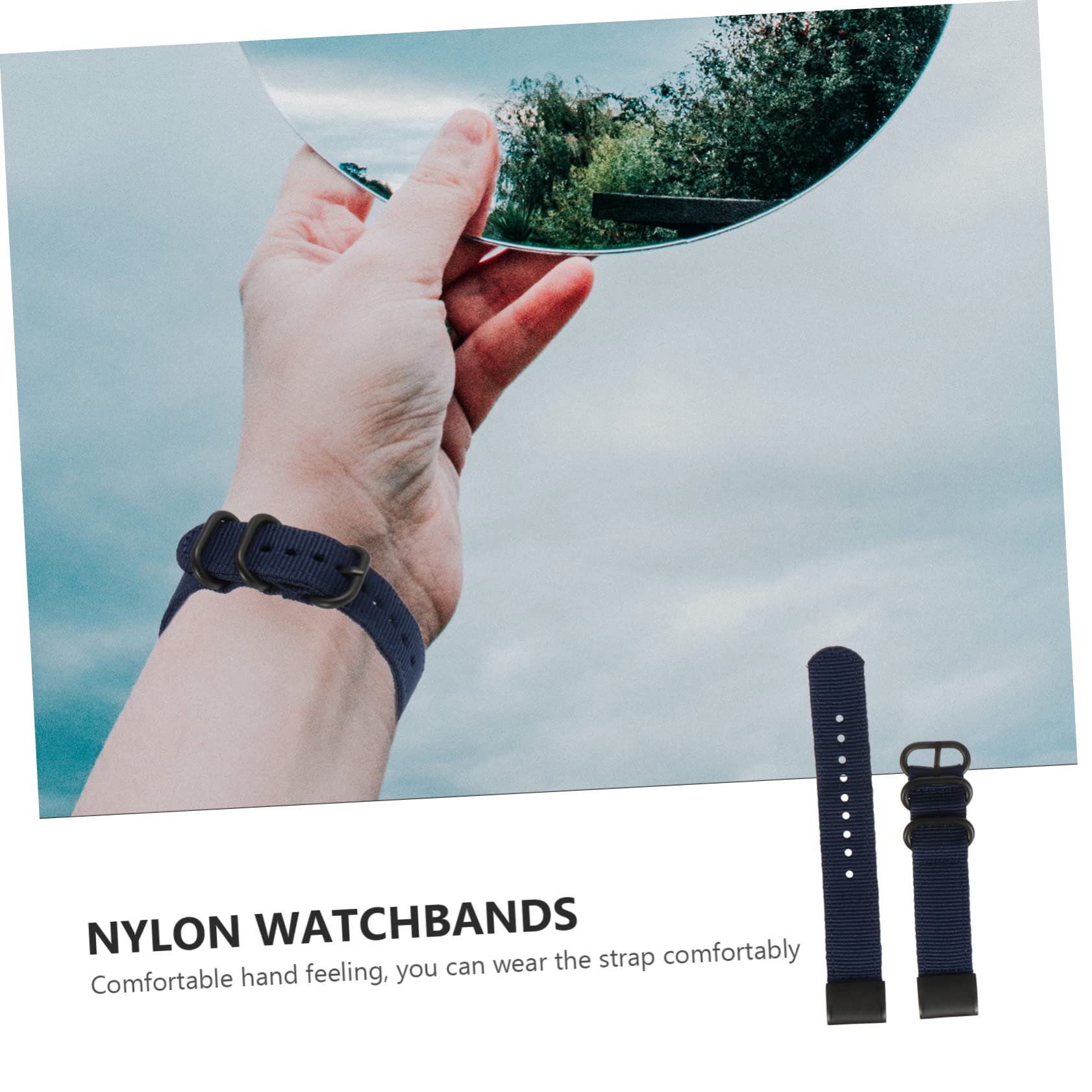 UKCOCO 3pièces Bracelet Nylon Pour Montre Bande De Remplacement Homme Avec Système De Détachement Rapide Confortable Et Respirant Profond