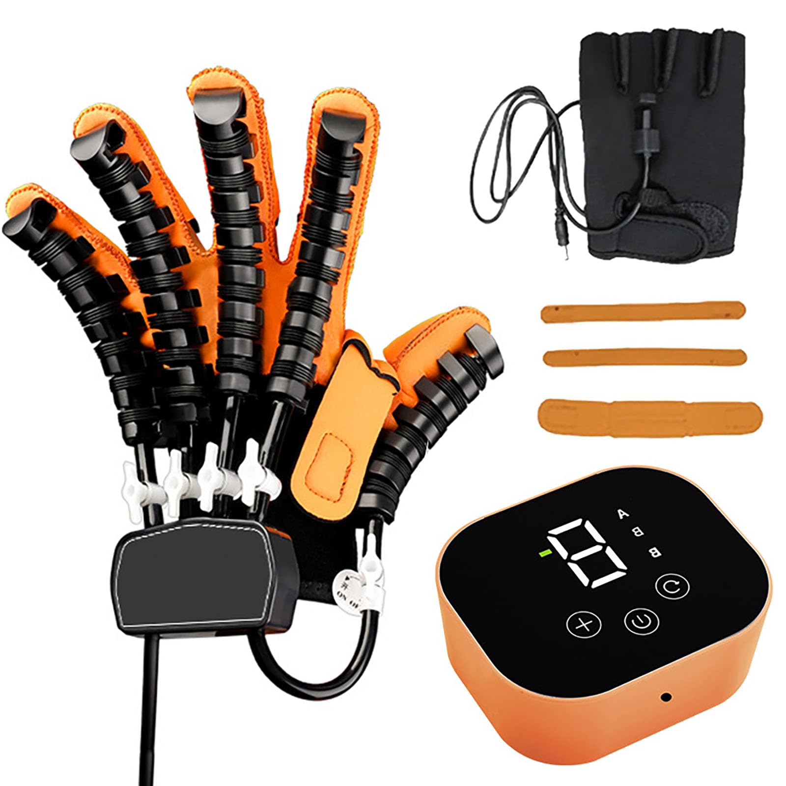 Guantes Robóticos de Rehabilitación de Manos, Entrenamiento de Dedos para la Recuperación de Accidentes Cerebrovasculares Entrenador de Rehabilitación para Hemiplejia Left Hand L