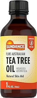 Sundance Pure Australian Tea Tree Oil | 1 Fluid Ounce | Natural Skin Aid | Melaleuca Alternifolia | Non-GMO and Gluten Free Supplement