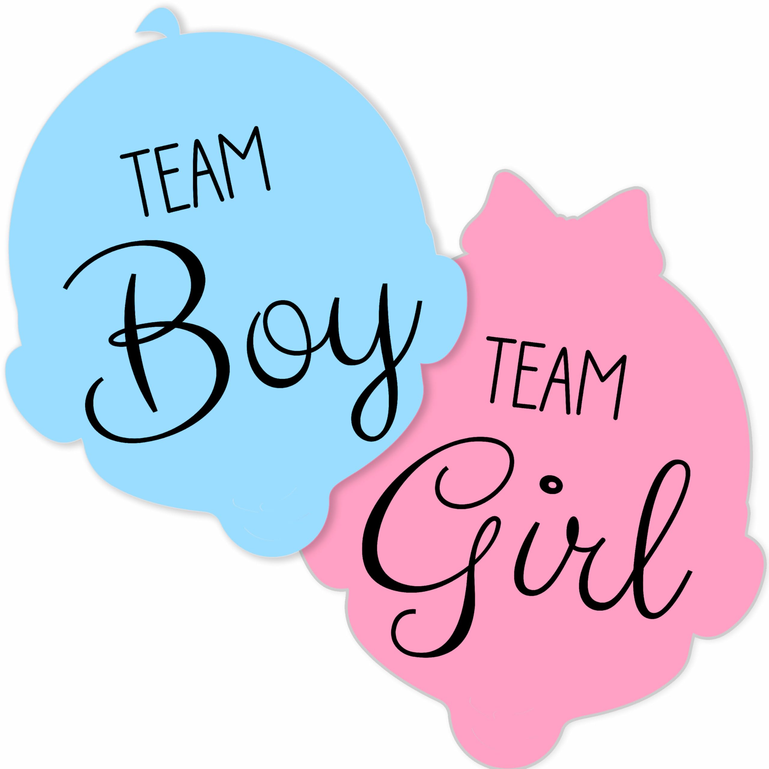 Gender Reveal Party Stickers, Baby Shower Boy or Girl Decorations, Baby Shower Gadgets Original Ideas