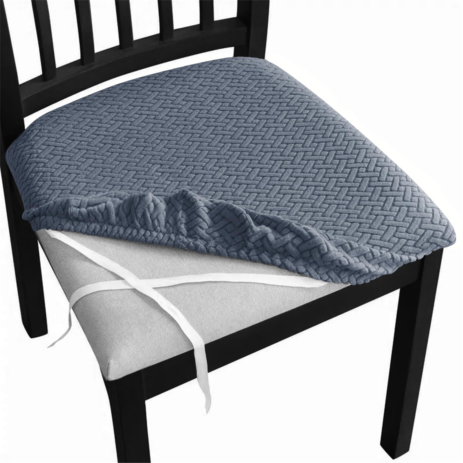 Tsophreniq Dining Seats Slipcovers Elastic Polyester Seat Protectors for Kitchen Furniture Seat Protectors Stretch Washable Kitchen Seats Slipcovers