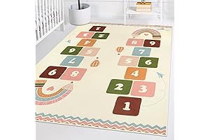 A Giant Canvas of Fun: Large Hopscotch Kids Rug Brightens Playrooms with Excitement