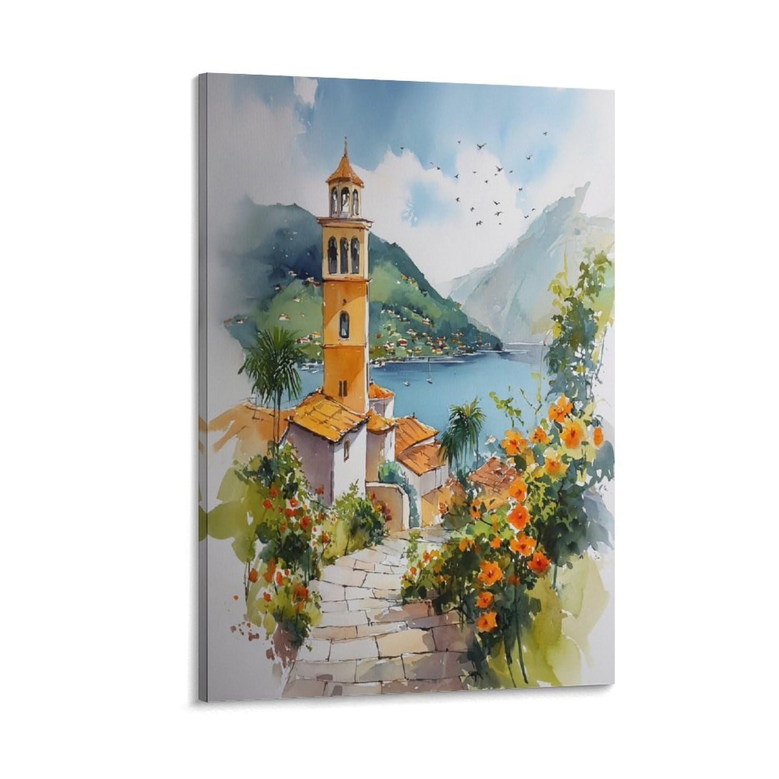 Nicaragua 20x30inch(50x75cm) Vintage Travel Poster Watercolor Canvas Art